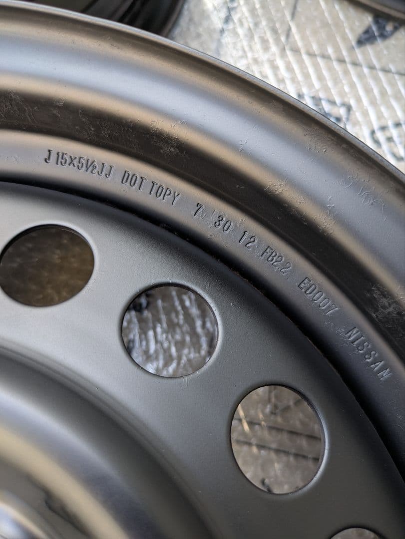 【美品】【塗装済み】 ニッサン キューブ 15インチ 純正 ホイール 送料込み