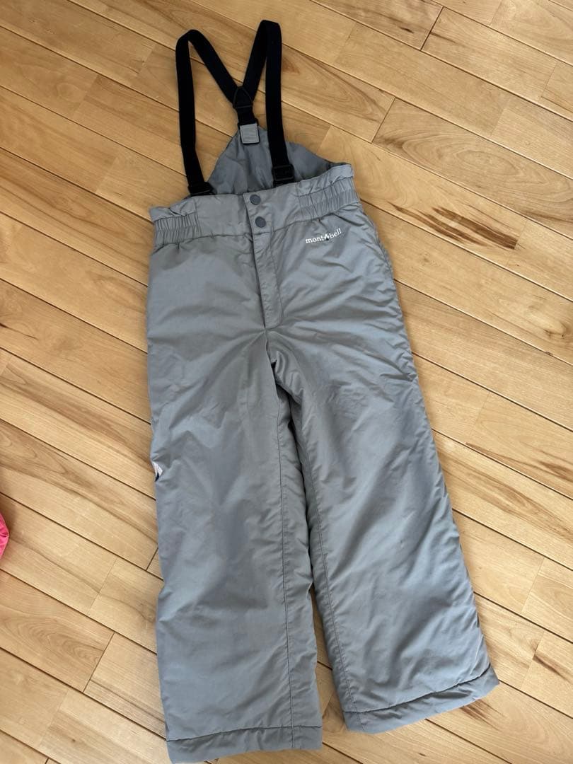 子ども用スキーウェアセット モンベル 上下セット