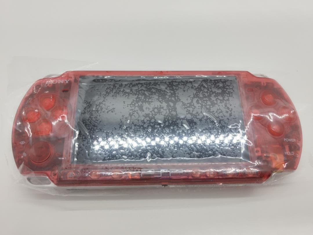PSP 3000 すぐ遊べるセット【美品・カスタム】スケルトンレッドオプション付