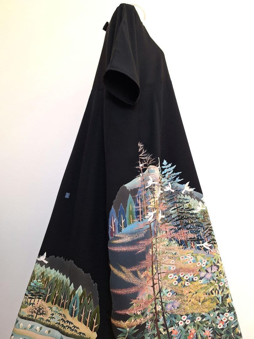 着物リメイクワンピース3692