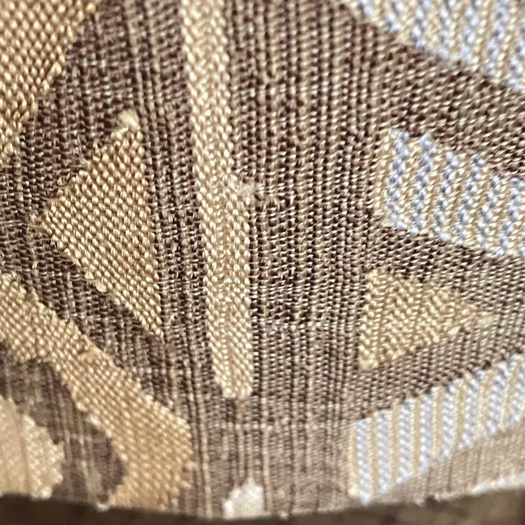 シクラメン様リクエストしつけ付き 雪輪飛び柄小紋 100亀甲絣十日町紬と洒落袋帯