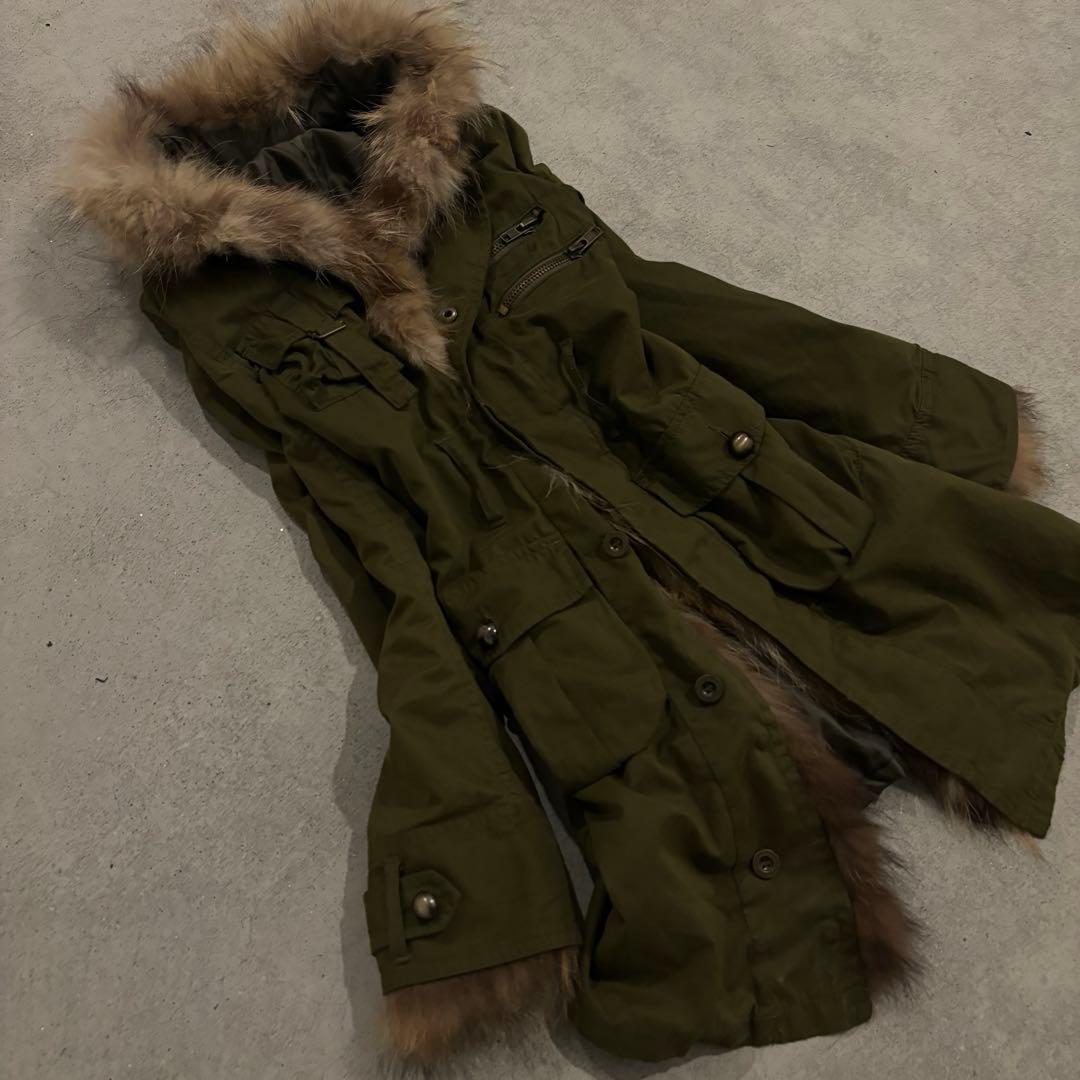 00’s archive ミリタリージャケット　goa ファー y2k