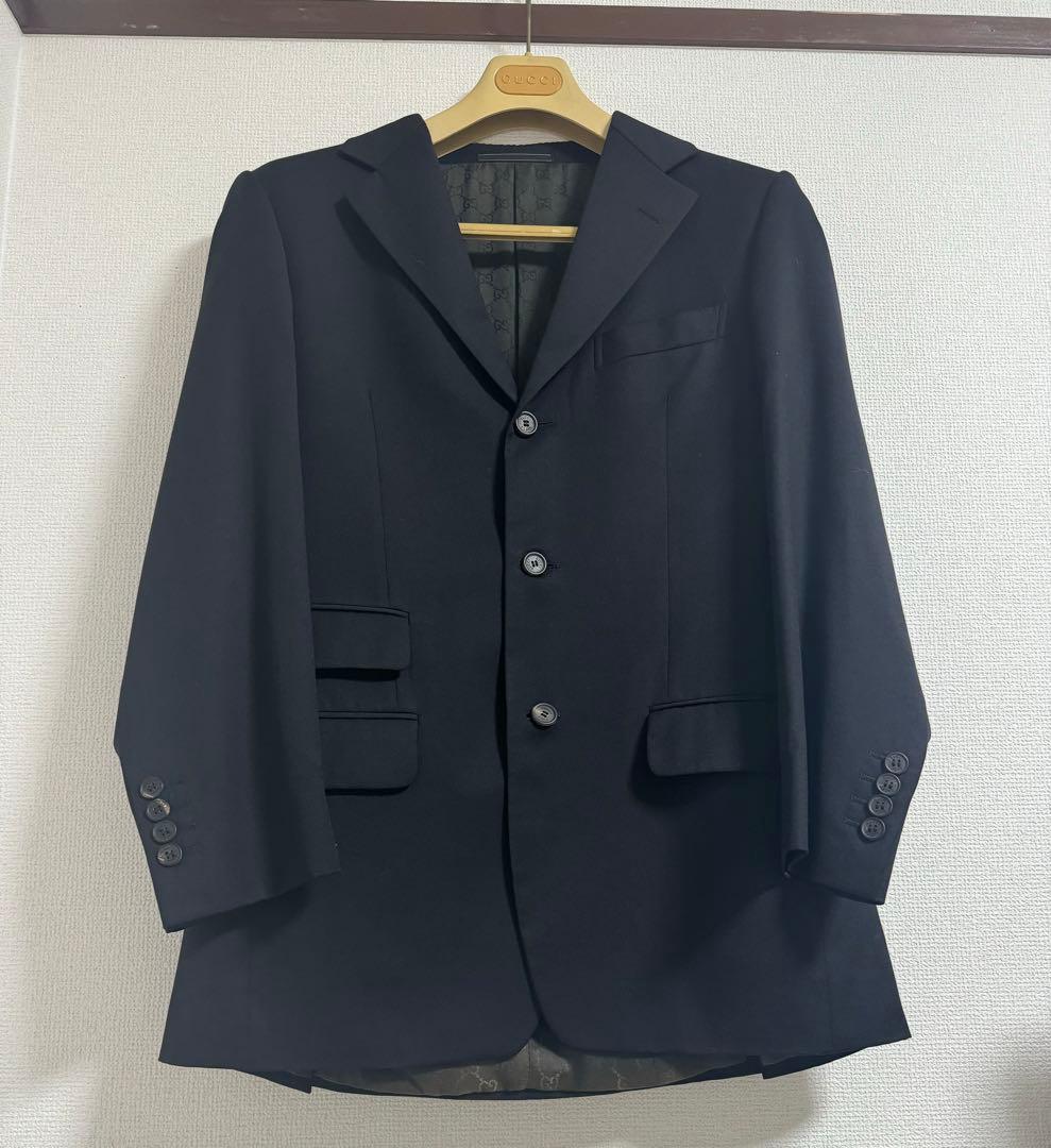 【美品】GUCCI ブラックスーツジャケット