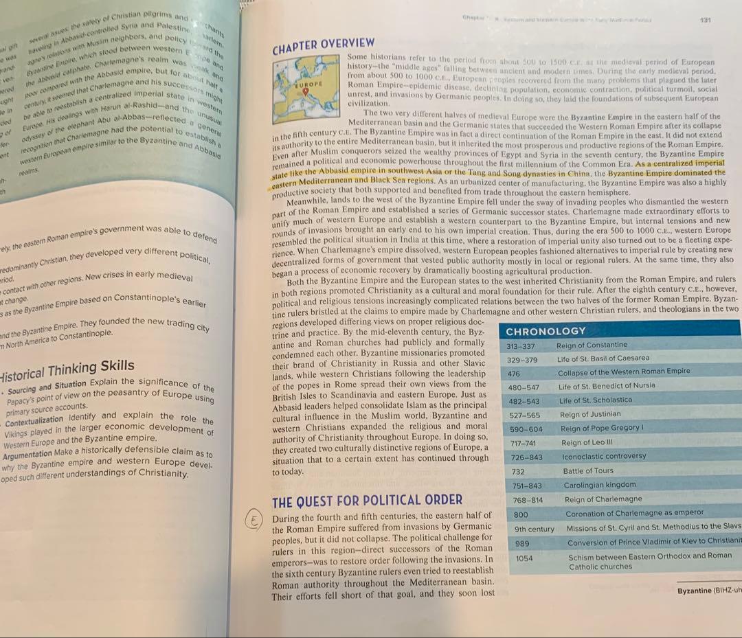 AP World History Textbook Traditions 世界史