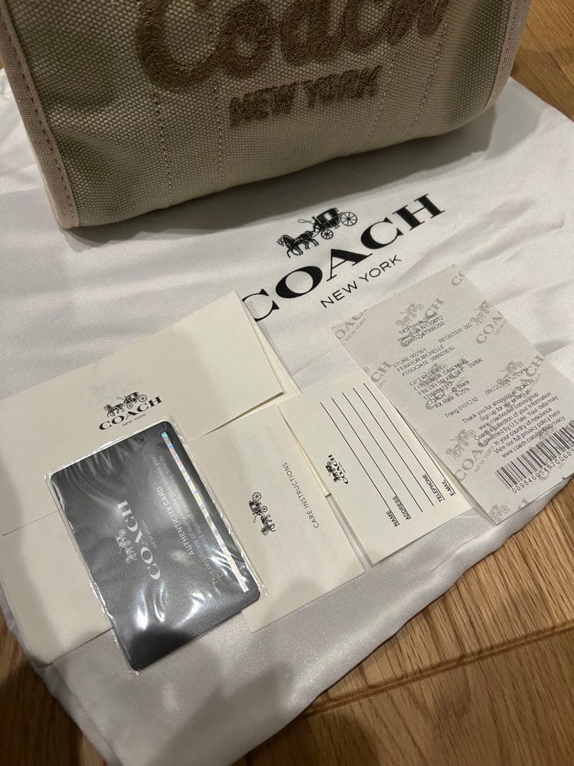 maki　COACH カーゴ トート 26 ダークナチュラルCP164