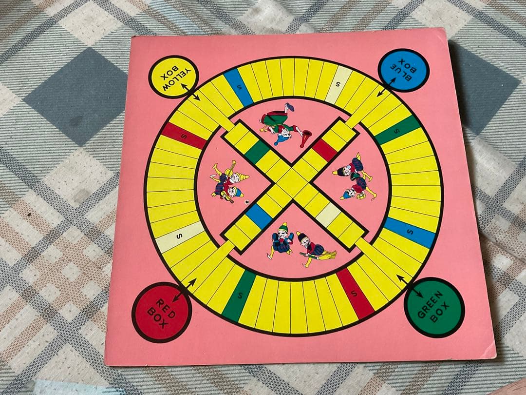 はなやま玩具の多機能ボードゲーム　【昭和ノスタルジー　説明書欠如品】