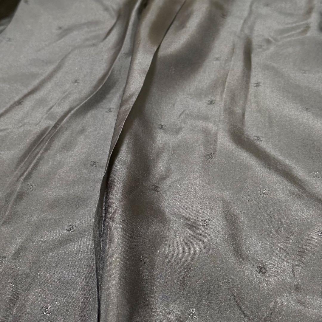 【美品】シャネル ウールショールカラーコート ネイビー サイズM