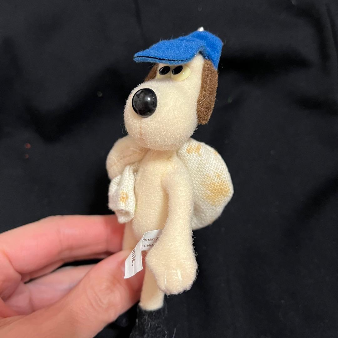 ▲汚れなどあり▲ウォレスとグルミット マスコット キーホルダー