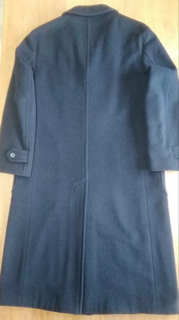 美品 チェスターコート ブラック ヴィンテージ 古着 イタリア製 カシミヤ