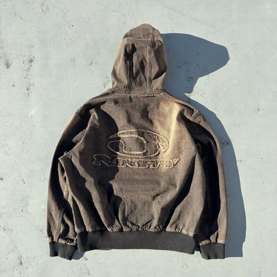 ジャケット・アウター 9090 Heisei Logo Denim Zip Hoodie