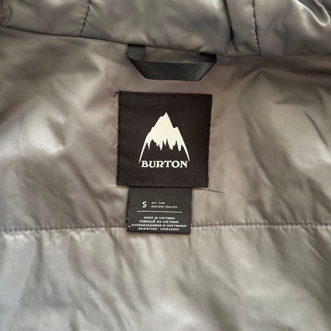 BURTON スノーボードウェア 子ども用 Sサイズ グレー/ブラック