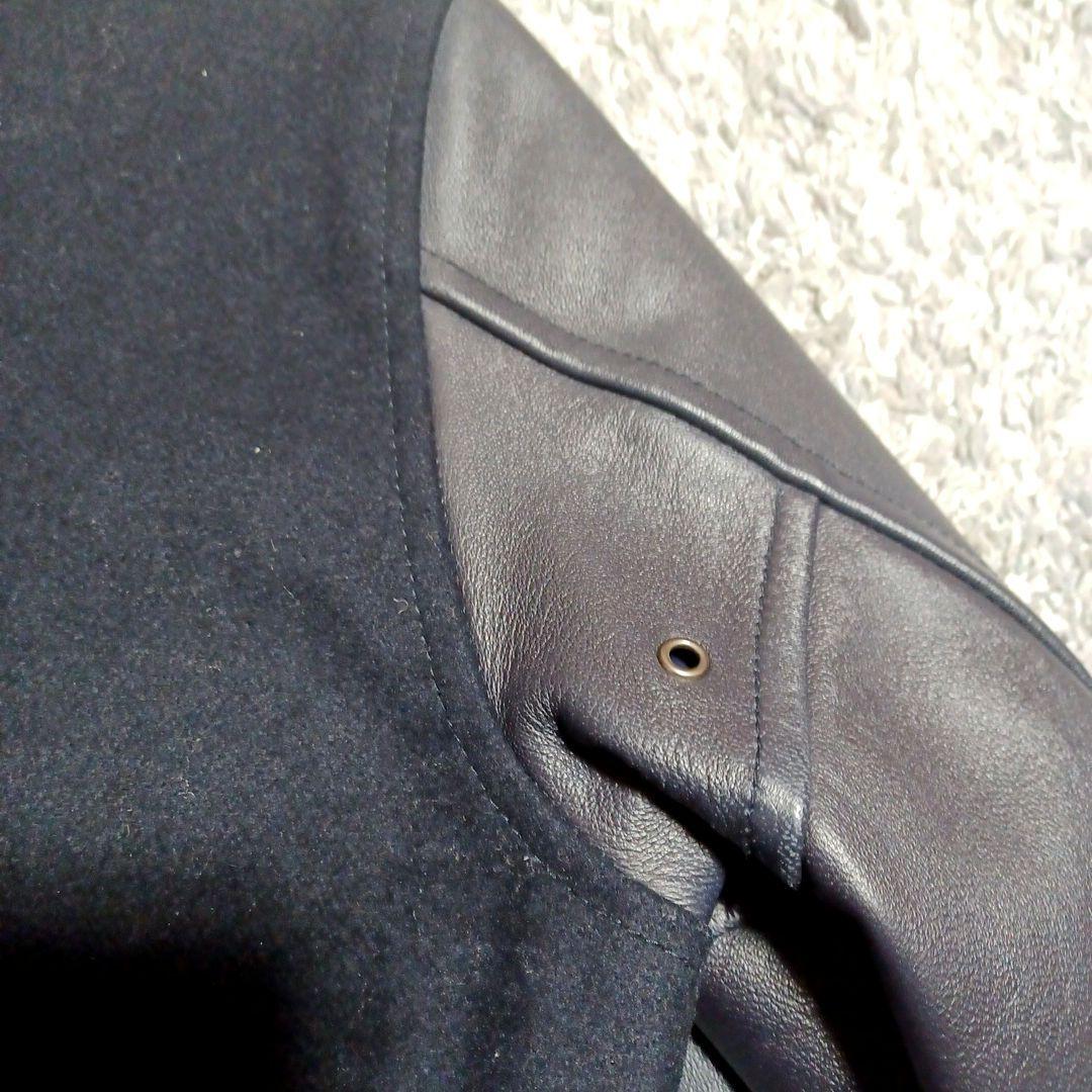 【希少シープスキン】BEAMSスタジャン 濃紺 サイズ M　お買い得