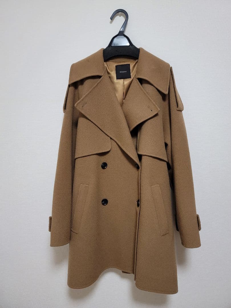 Fです♡アニュアンス リバーミドルトレンチコート　キャメル