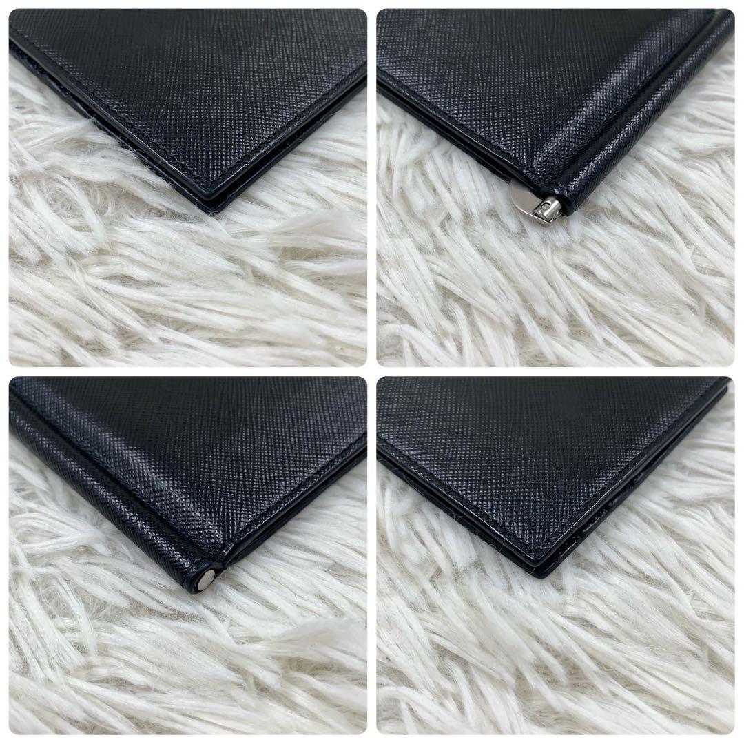 【✨未使用級✨】 プラダ メタルロゴ マネークリップ ブラック