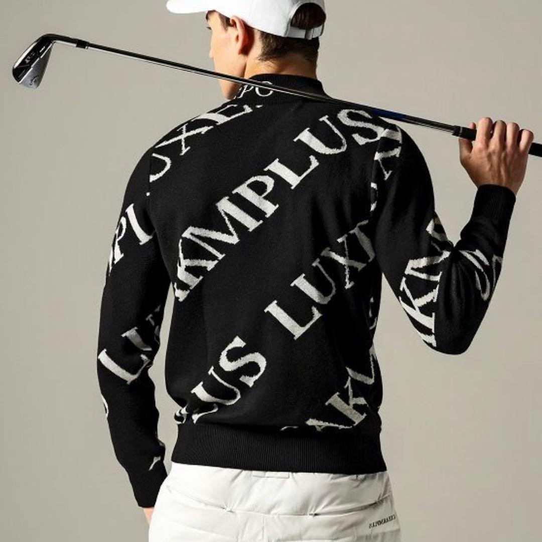 【新品】LUXEAKMPLUS AKM／ニット セーター ゴルフウェア XL
