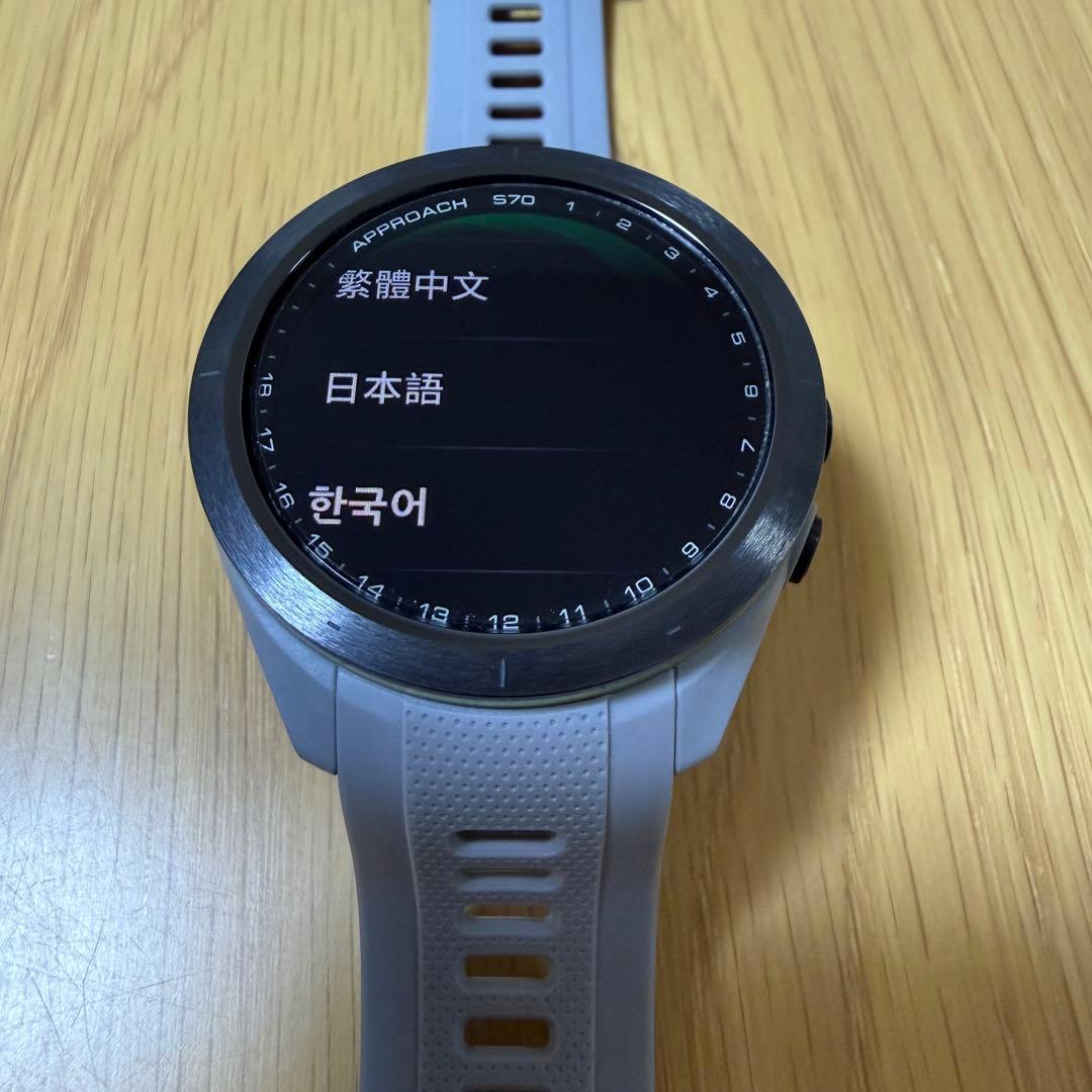 GARMIN Approach S70 42mm グレー 純正保護フィルム付