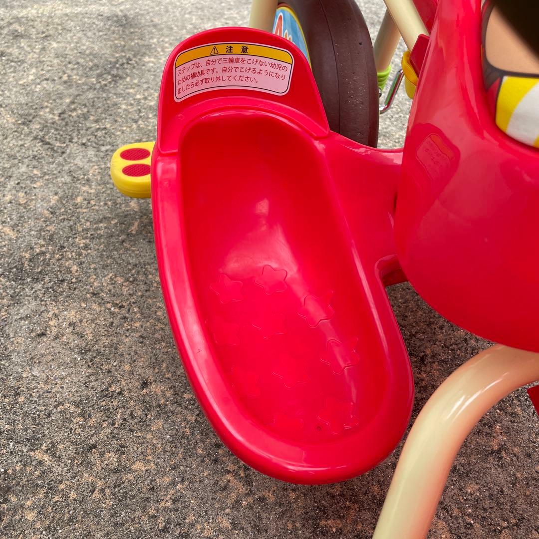 アンパンマン 三輪車 それいけ！アンパンマン デラックスII レッド 赤