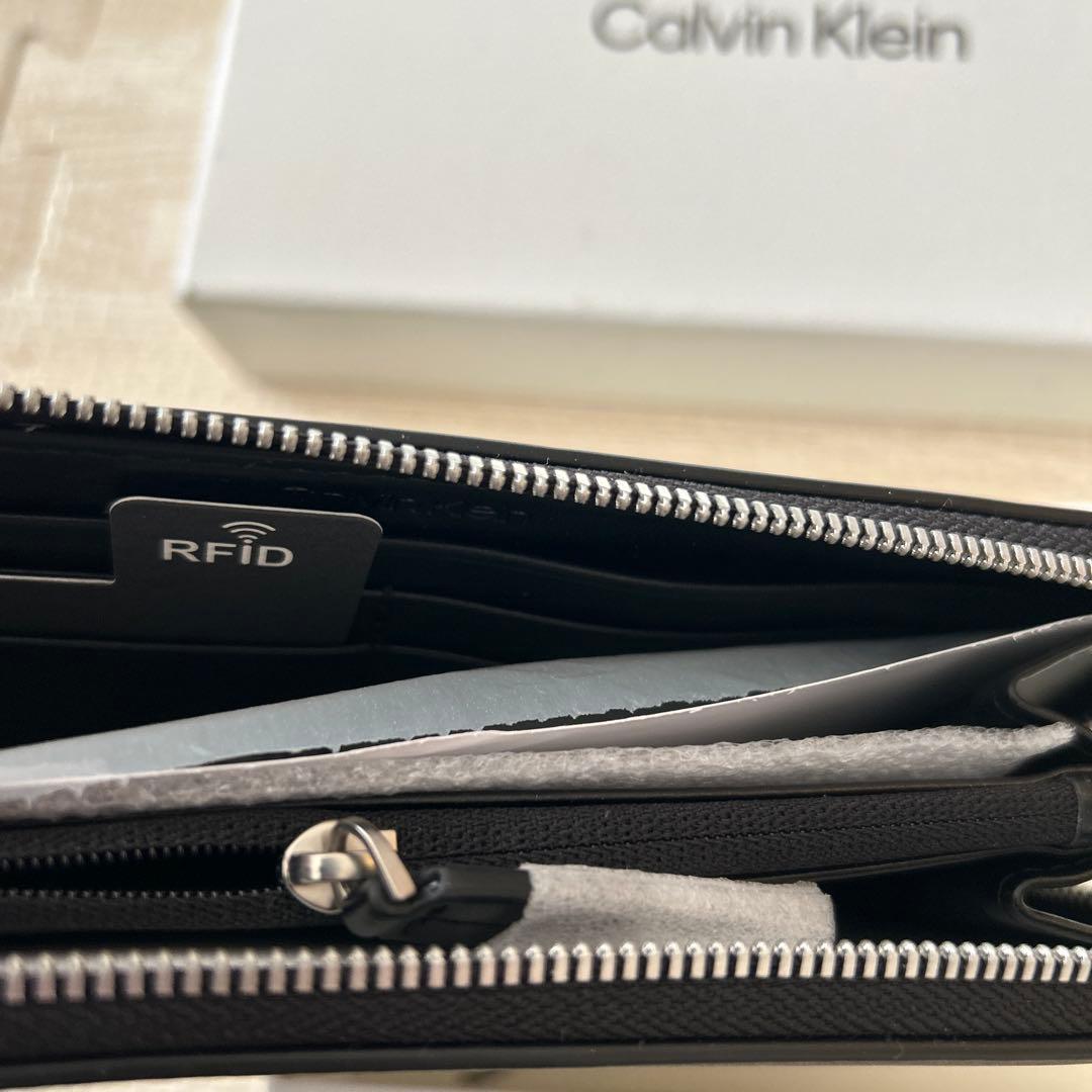 （新品未使用・海外モデル）カルバンクライン　ラウンドジップ長財布