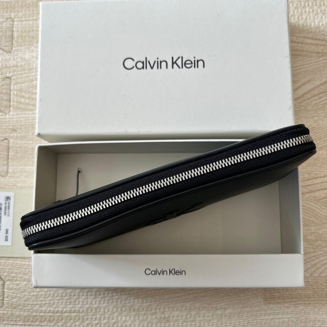 （新品未使用・海外モデル）カルバンクライン　ラウンドジップ長財布