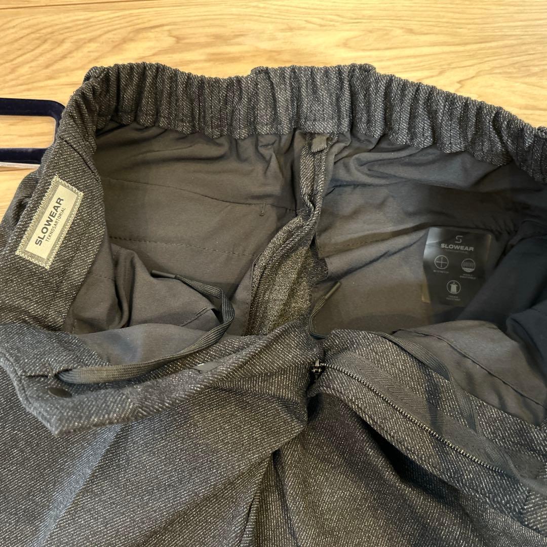 新品Slow wear ストレッチスラックス48 INCOTEX