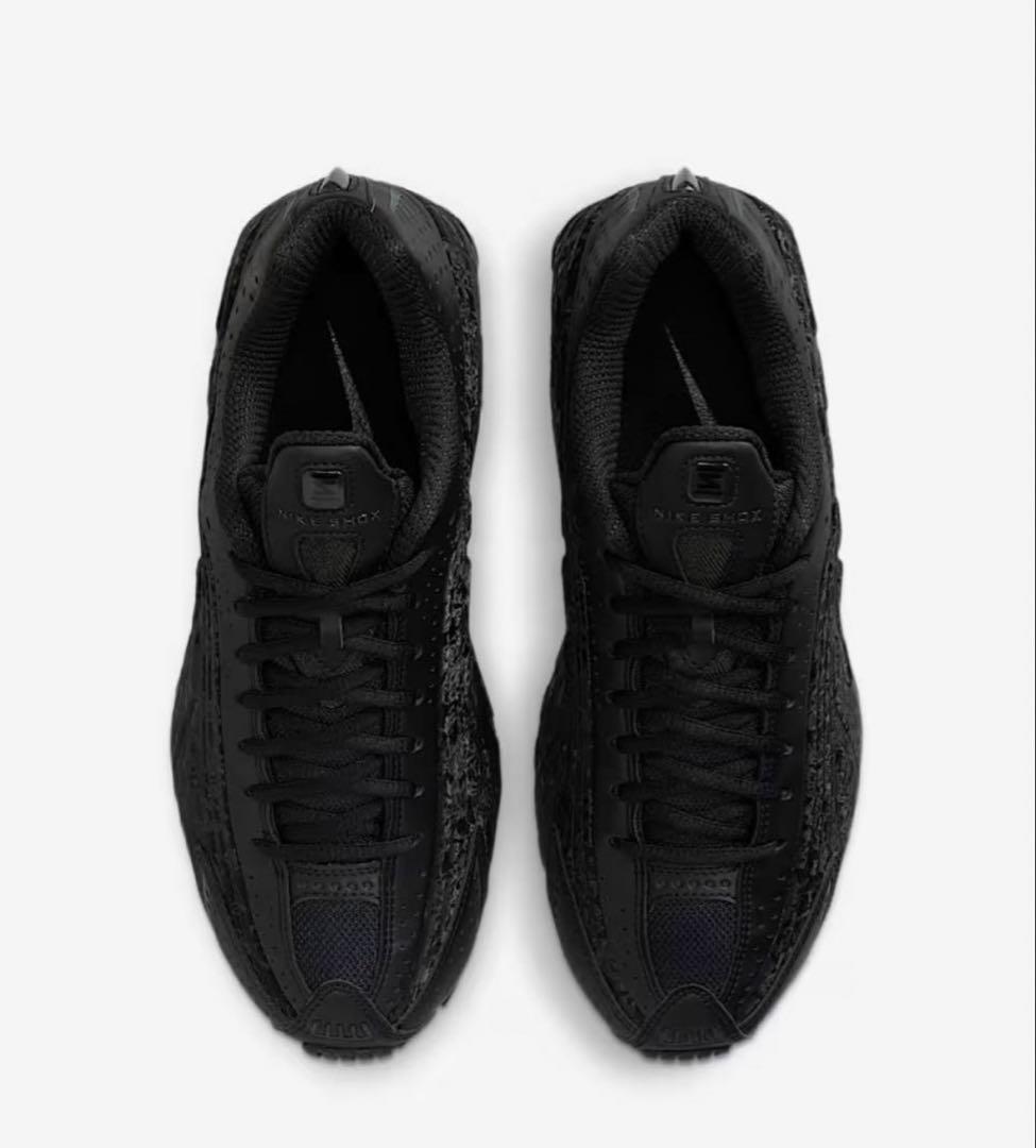 靴 Nike Wmns Shox R4 Black FloralDark Smoke