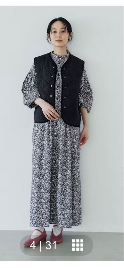 北欧、暮らしの道具店　 毎日着回したいキルティングベスト