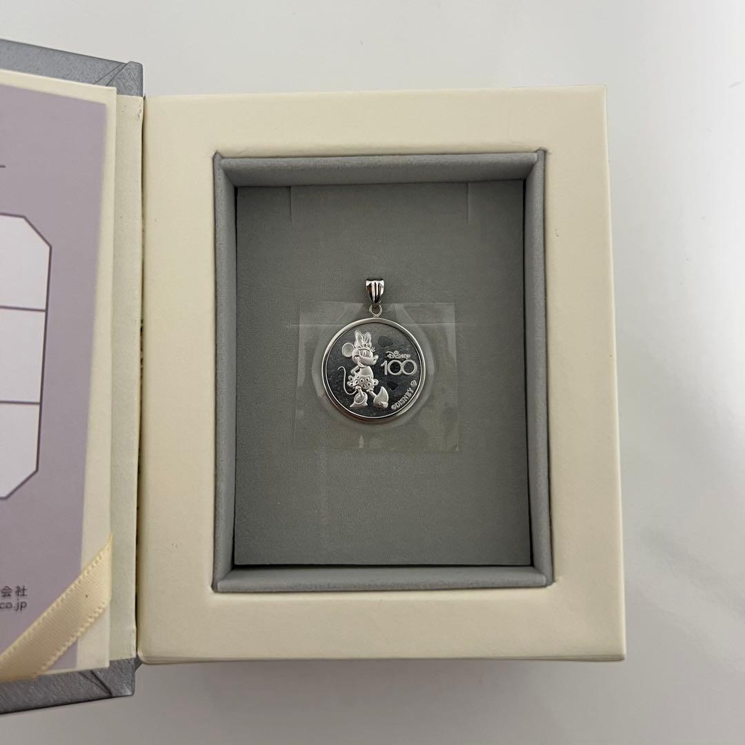 【新品未使用】100周年記念『純プラチナ』ミッキー&ミニー ペンダントヘッド