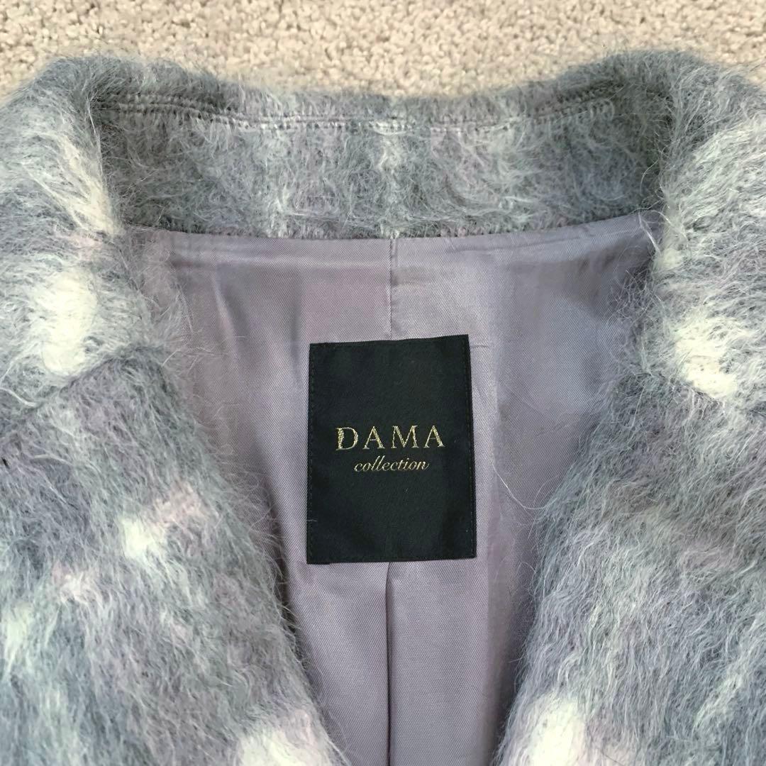 かきりか☆ 　ダーマコレクション　ロングコート　チェック　アルパカ