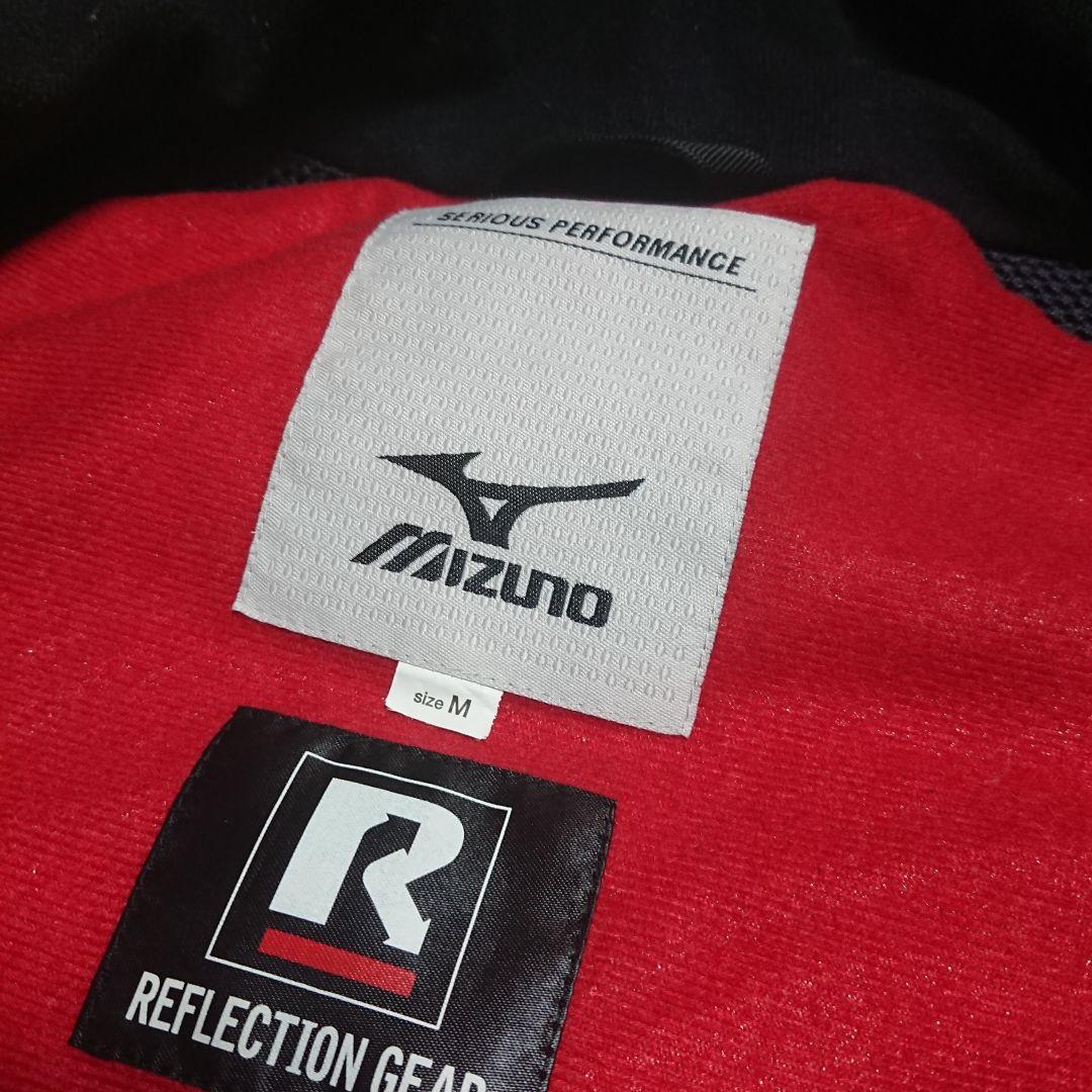 送料無料【MIZUNO】水色スキー柄スキージャケット M