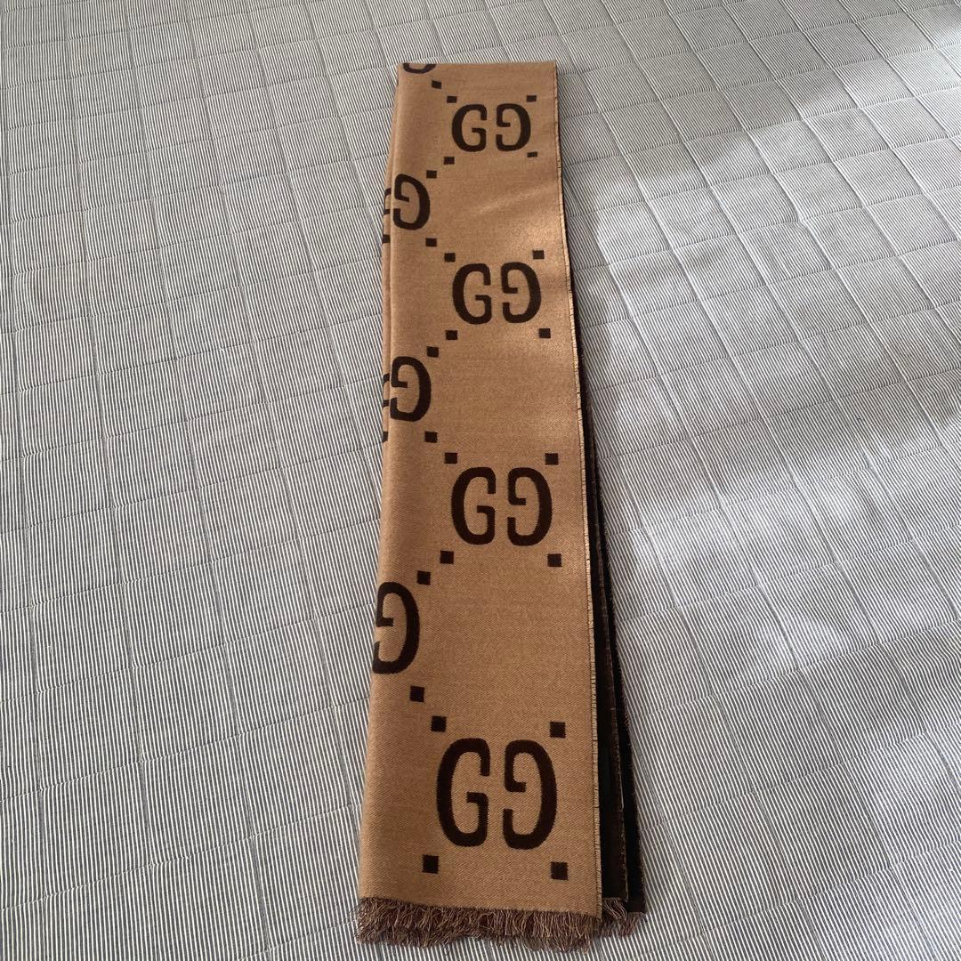 グッチGUCCI マフラー　人気茶色