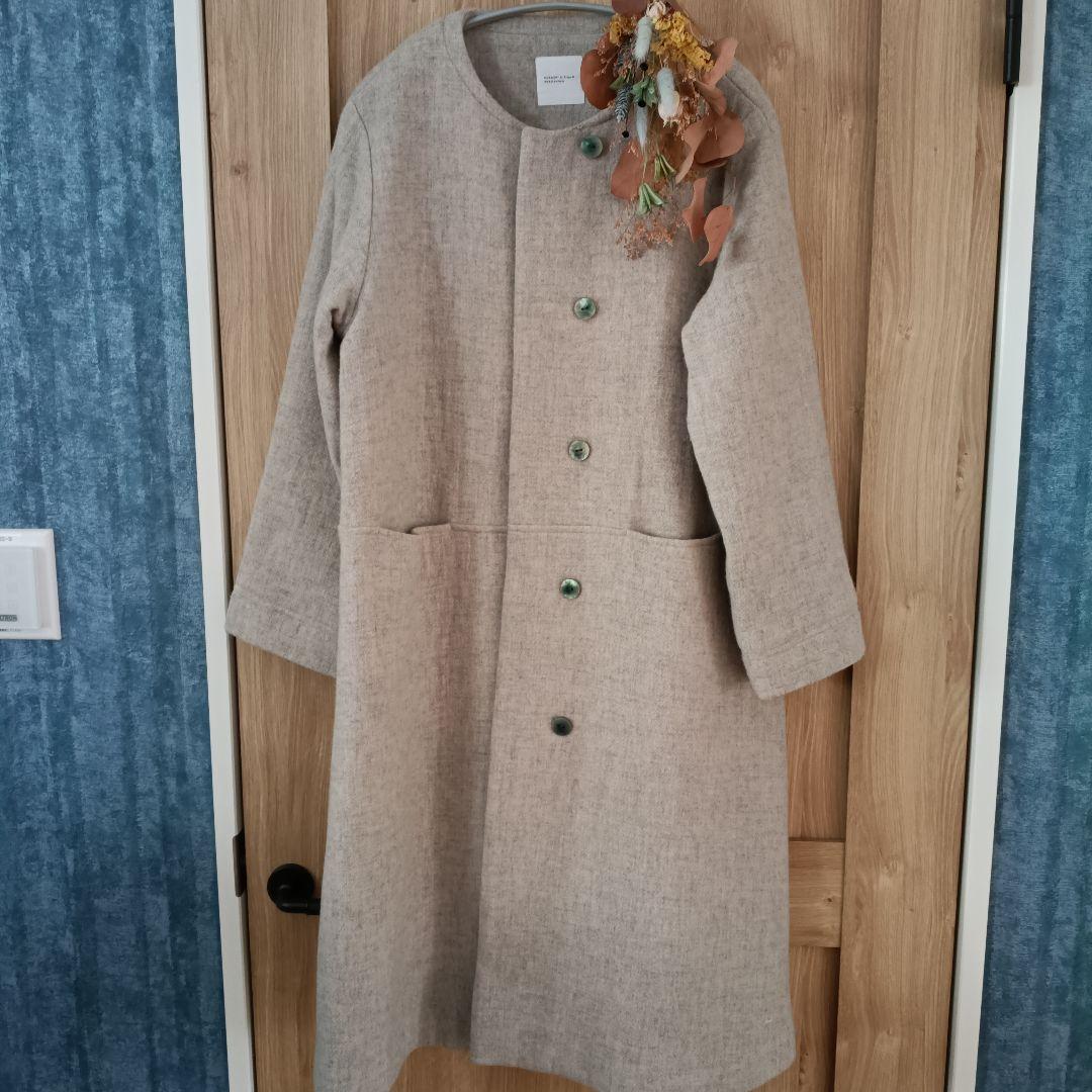 北欧暮らしの道具店　ウールノーカラーコート