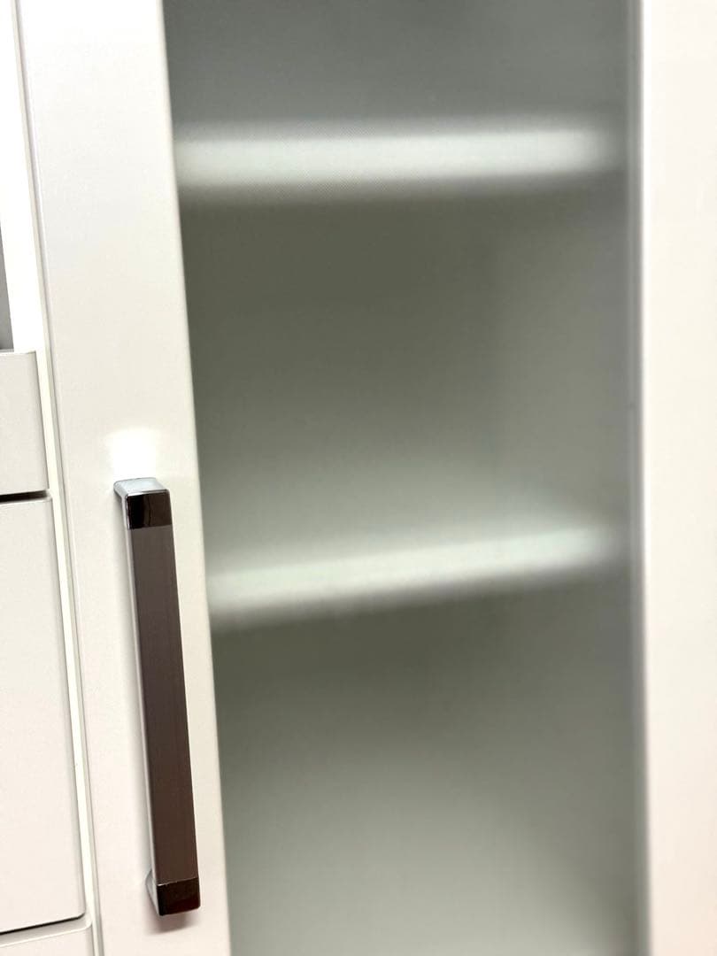 ※まりん※食器棚　ホワイト　木製　キッチンカップボード