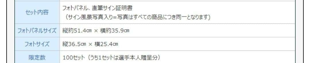 ビシエド 100号ホームラン記念直筆サイン入りフォトパネル 中日ドラゴンズ
