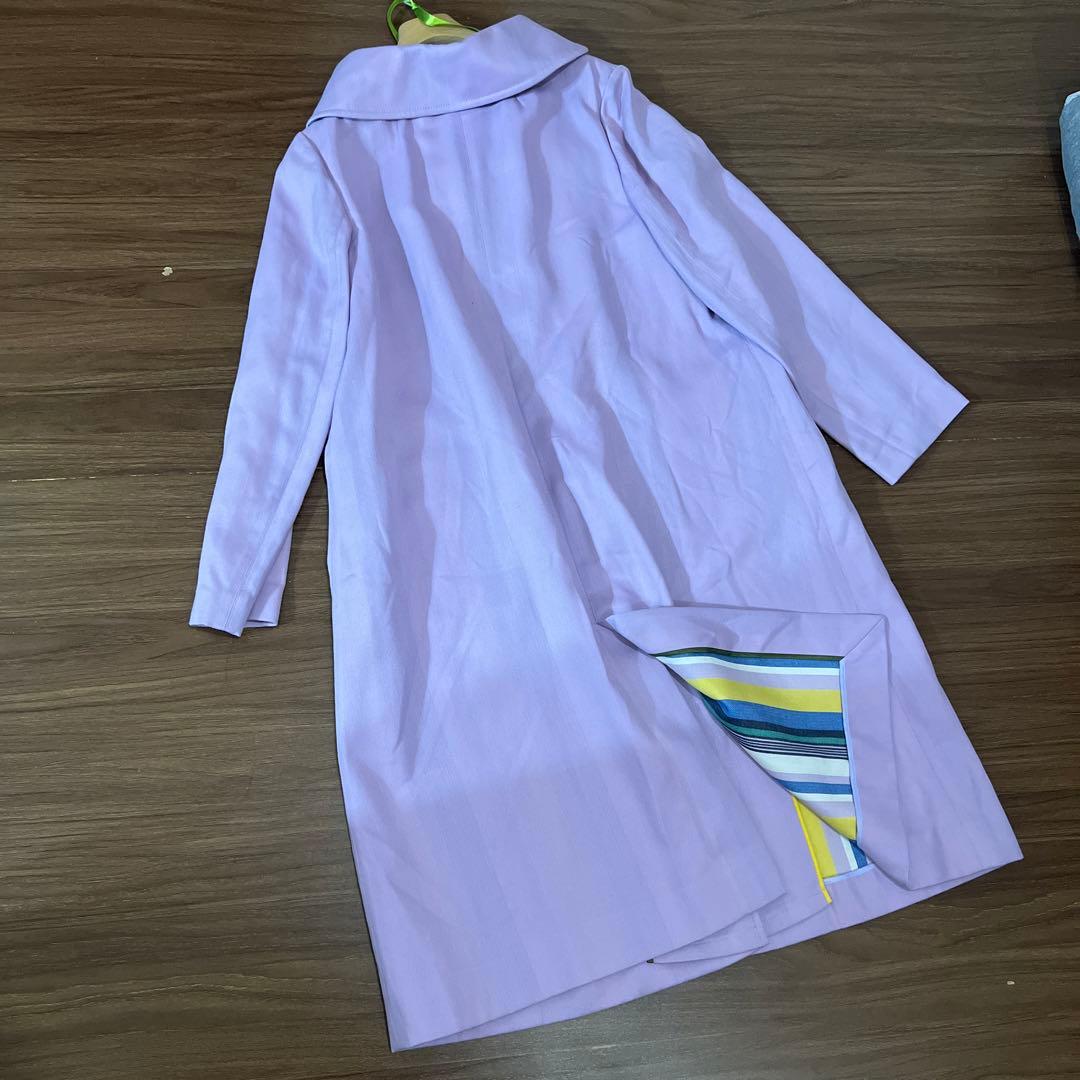 美品✨　ポールスミス　コート　ノーカラー　2way 44L 紫