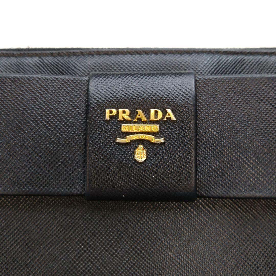 PRADA ブラック サフィアーノレザー 長財布