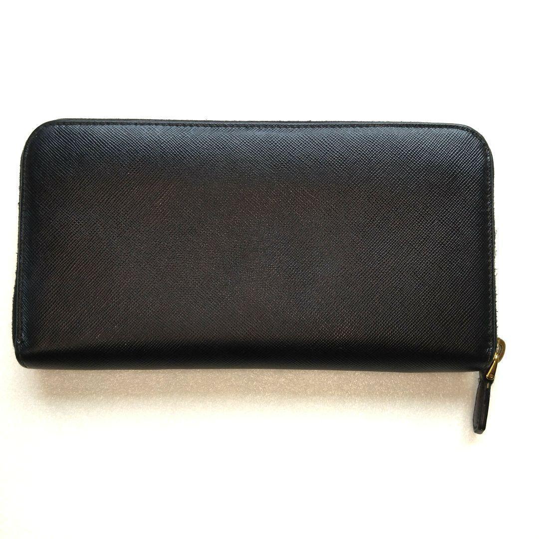 PRADA ブラック サフィアーノレザー 長財布