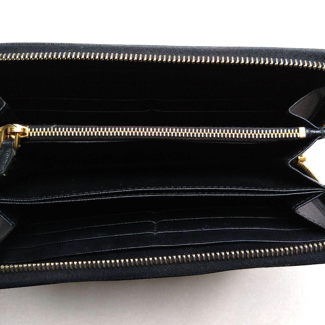 PRADA ブラック サフィアーノレザー 長財布