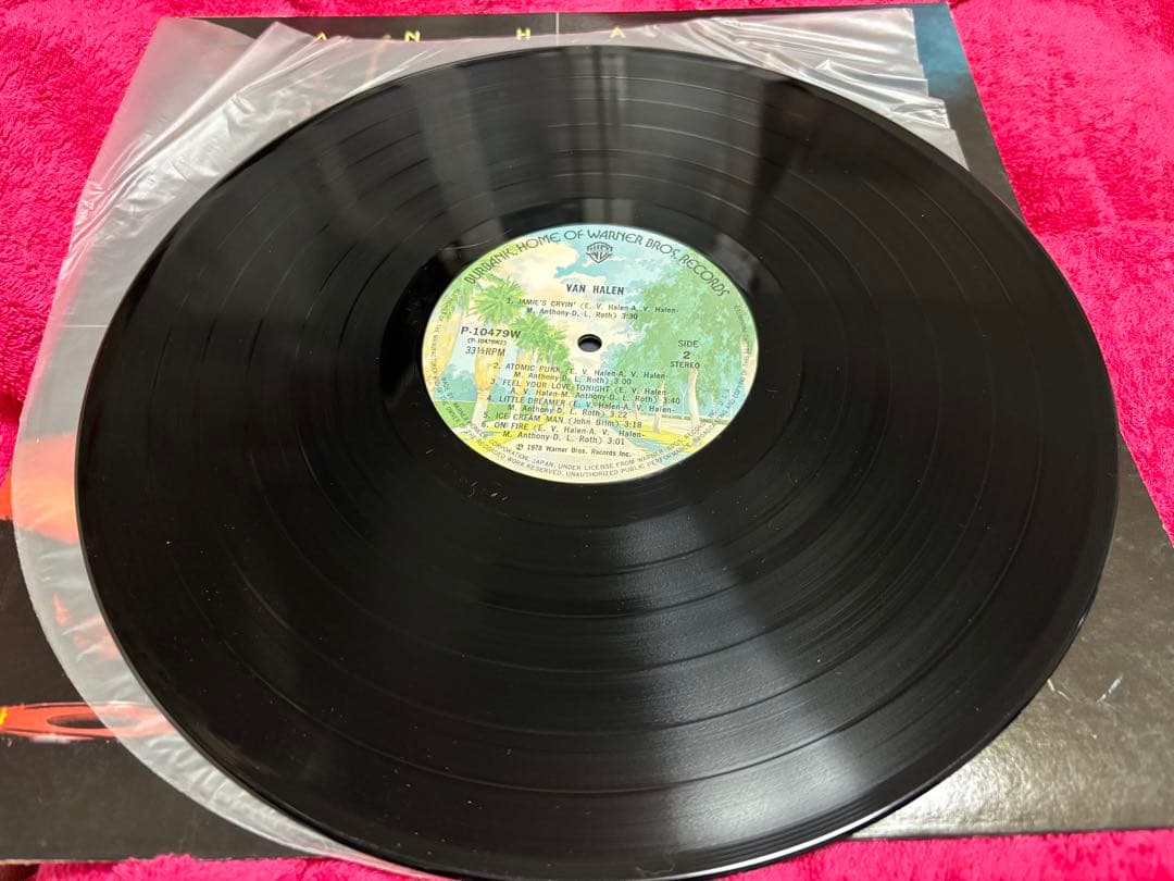 レア　van halen 直筆　サイン　レコード　ヴァン　ヘイレン　バンヘイレン