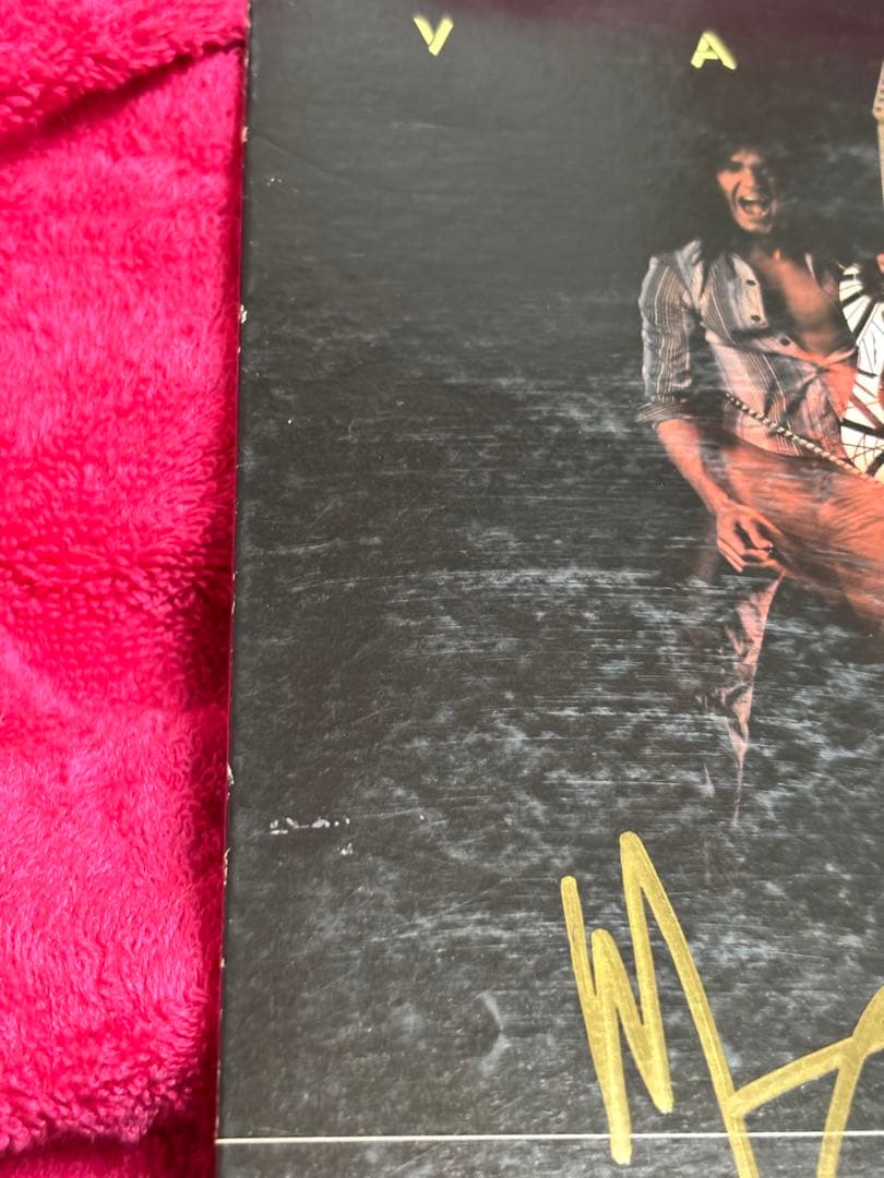 レア　van halen 直筆　サイン　レコード　ヴァン　ヘイレン　バンヘイレン