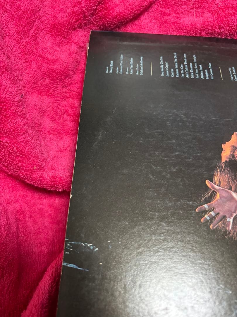 レア　van halen 直筆　サイン　レコード　ヴァン　ヘイレン　バンヘイレン