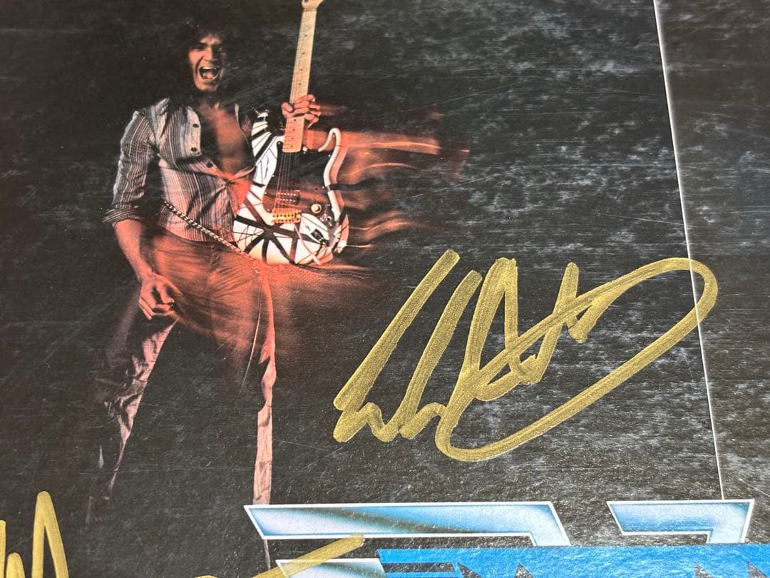 レア　van halen 直筆　サイン　レコード　ヴァン　ヘイレン　バンヘイレン