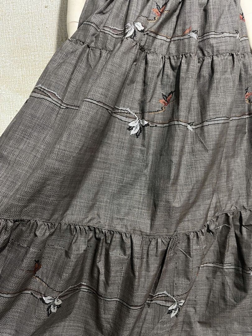 着物リメイクセットアップ　大島紬　Mサイズ 1月上旬から〜発送