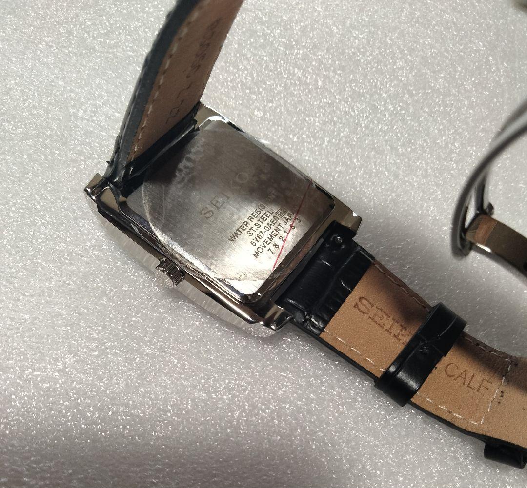 希少 未使用級 SEIKO セイコー レトログラード 5Y67-0AE0 タンク