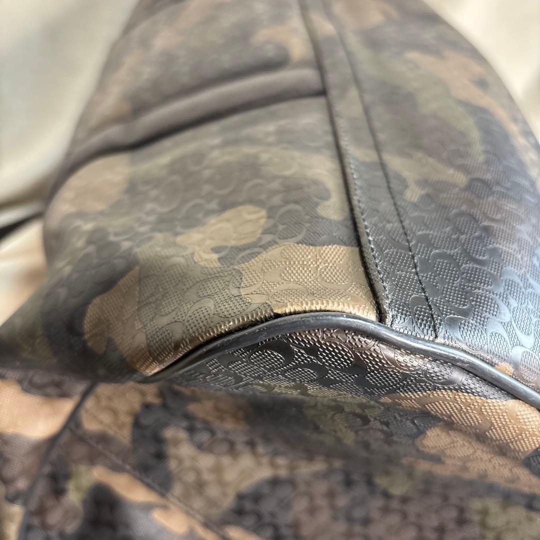 【希少】COACH コーチ 大容量 ボストン ショルダー紐　欠品　カモフラ 迷彩