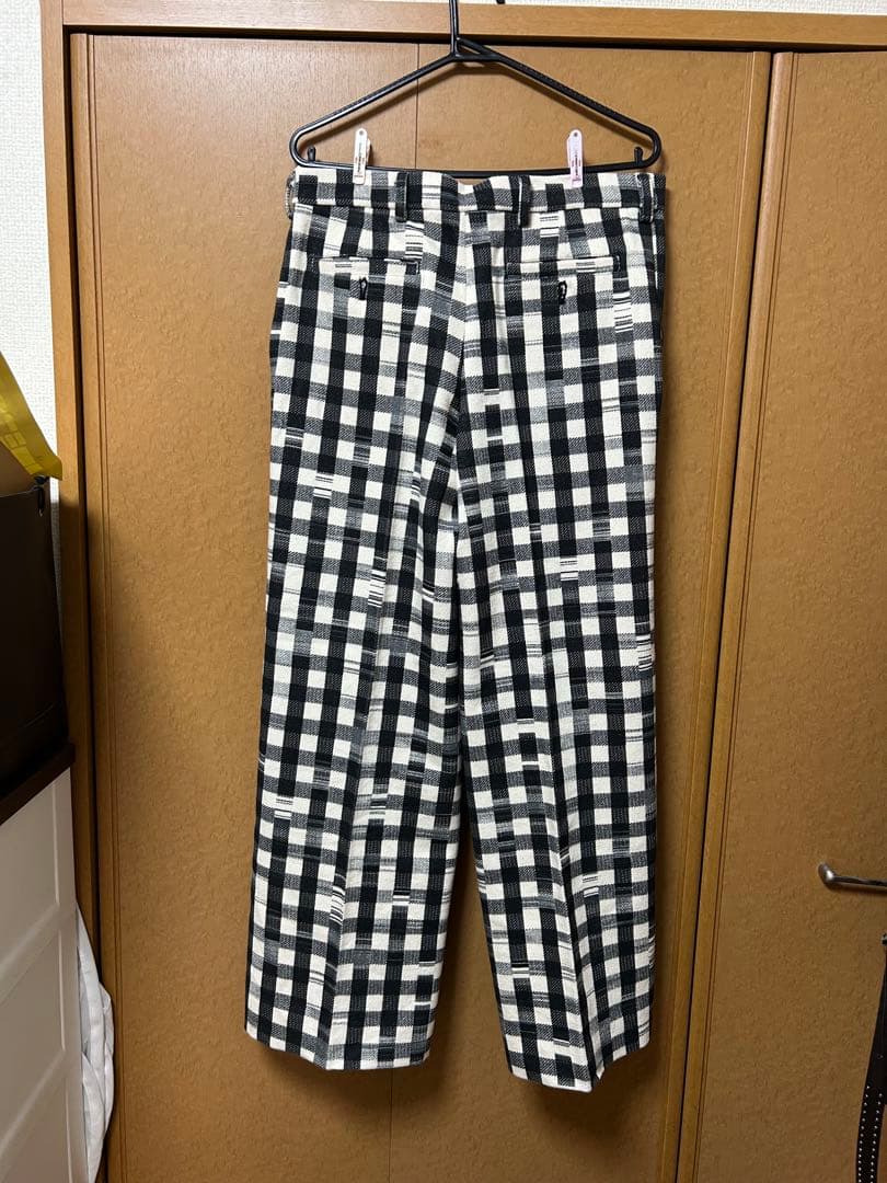 売り切り価格NEONSIGN Glitch Gingham Wide Pants