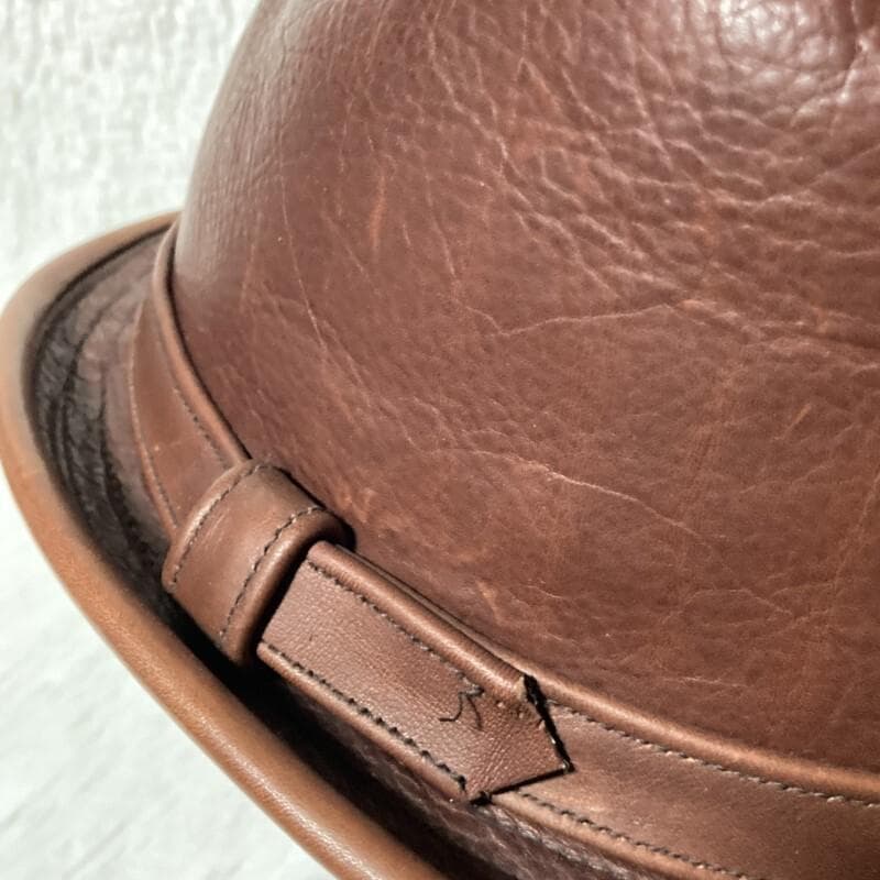 NEW YORK HAT★VINTAGE LEATHER FEDORA HAT