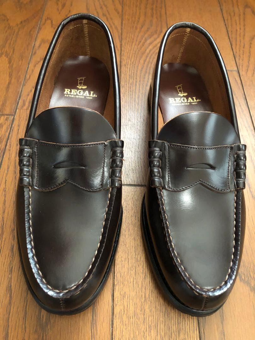 REGAL リーガル【26.5】2177 ローファーダークブラウン 本革　美品