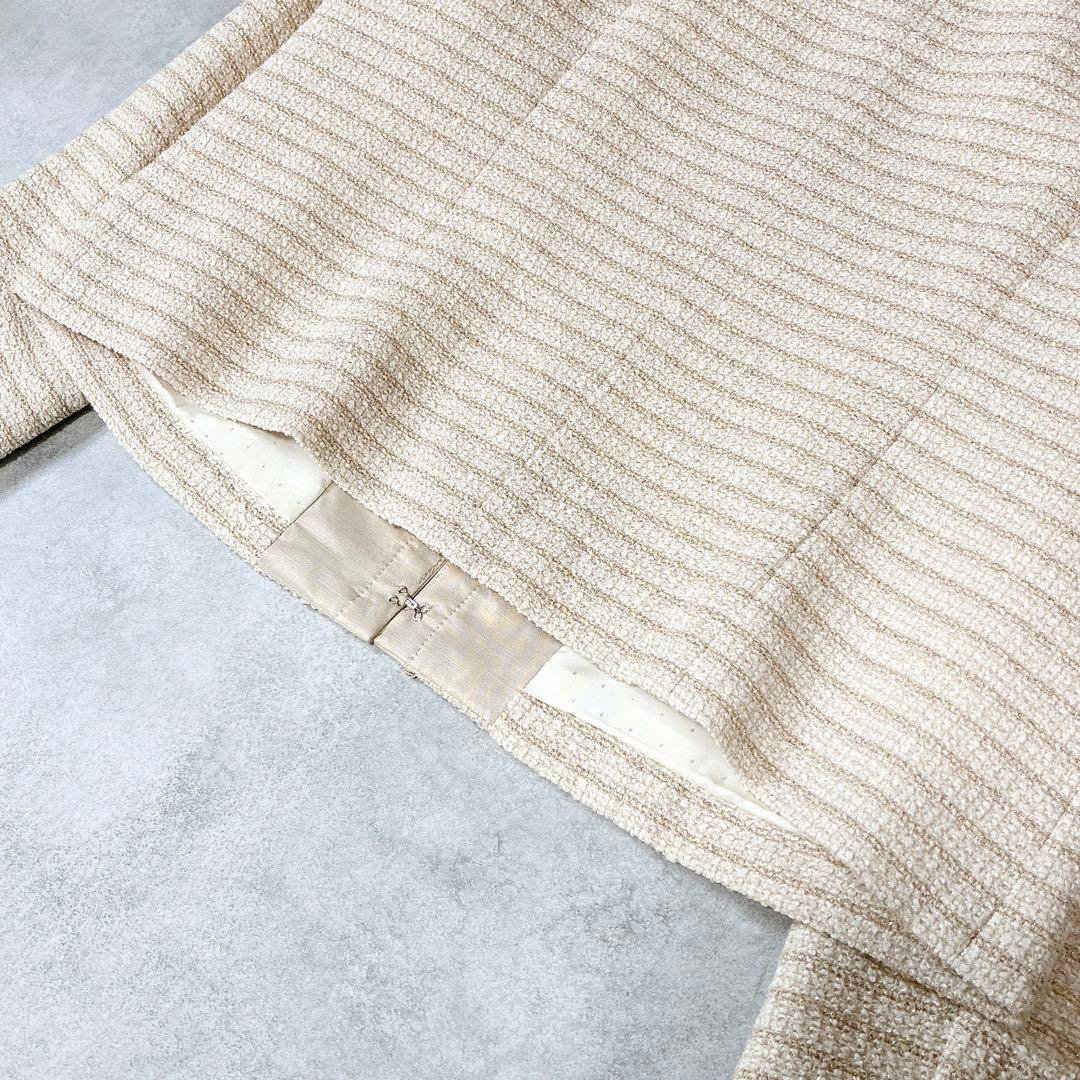 大きいサイズ♡ 23区　ノーカラー　ツイードジャケット　入学式　セレモニー　44