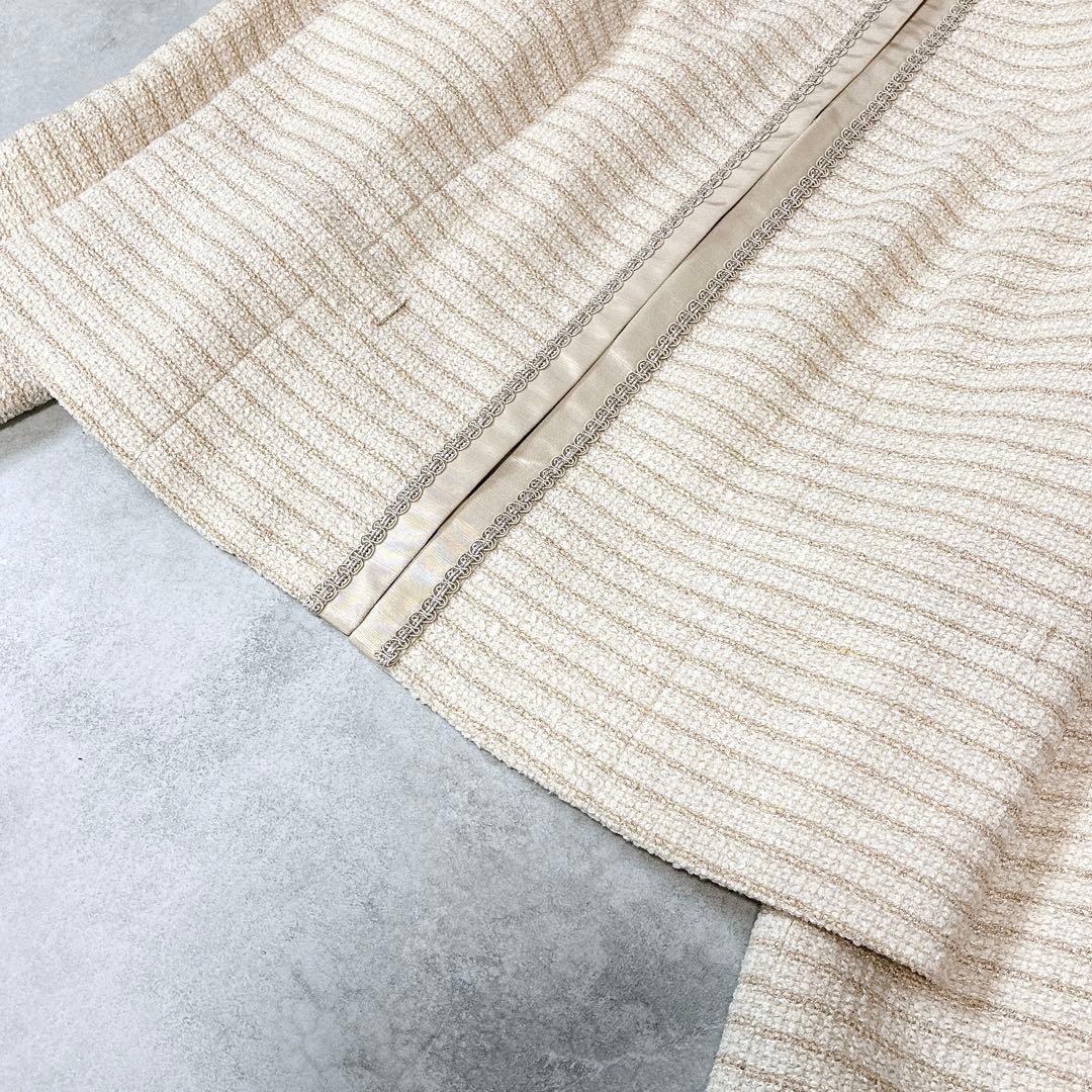 大きいサイズ♡ 23区　ノーカラー　ツイードジャケット　入学式　セレモニー　44