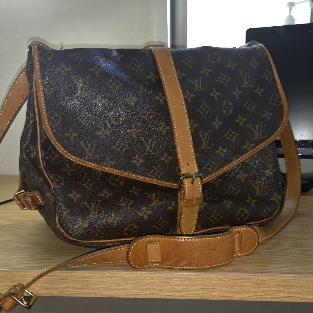 ルイヴィトン M42254 ソミュール35 ショルダーバッグ モノグラム
